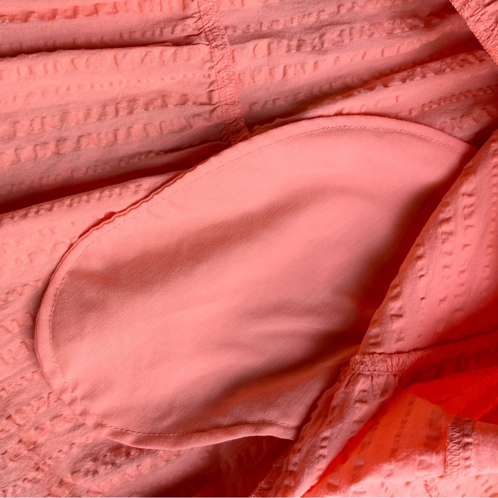 A New Day Peach Mini Dress 100% Cotton Cute Babydoll Dress! - Picture 8 of 15